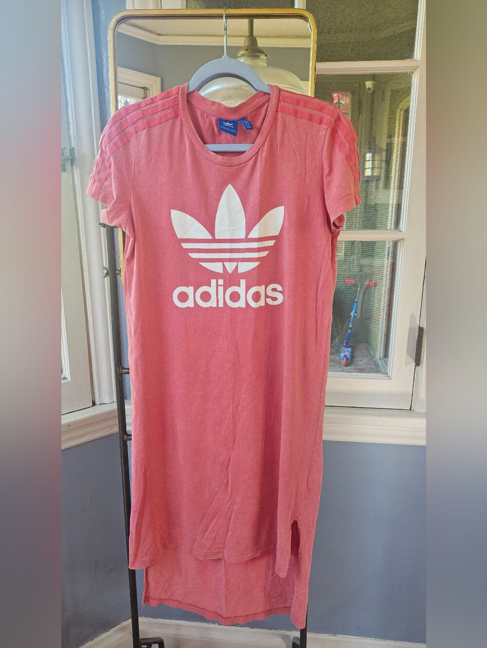 Adidas Retro Trefoil Tee Dress, Small